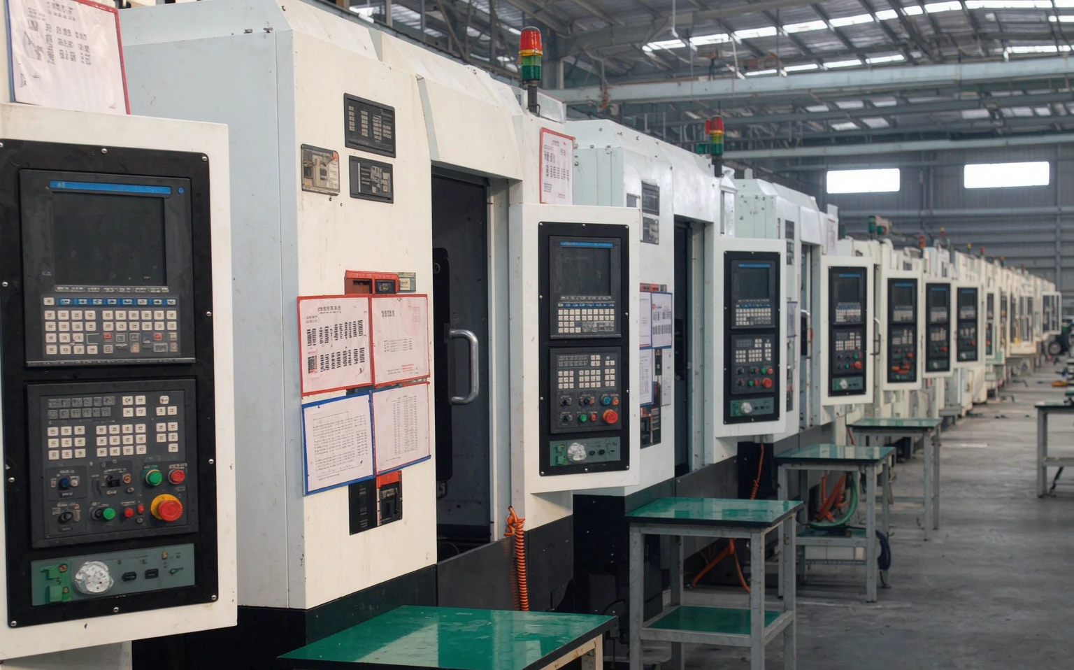 CNC machining center for engineering plastic parts