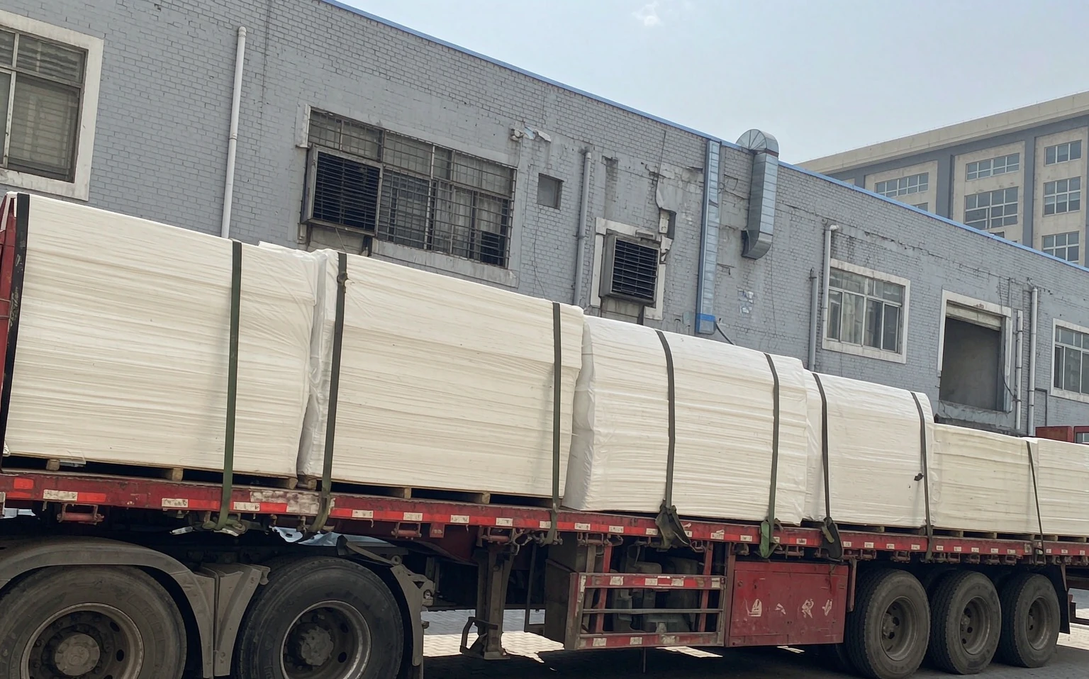 Global container shipping for Polynectra materials and parts
